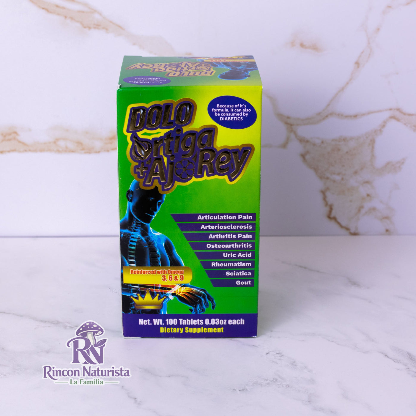 Dolo Ortiga & Ajo Rey – Joint Support Tablets (100 ct)